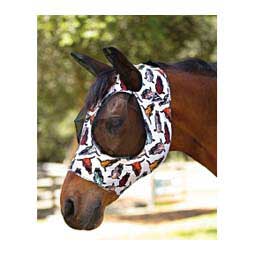 Comfort Fit Deluxe Horse Fly Mask with Ears and Forelock Opening  Professional's Choice